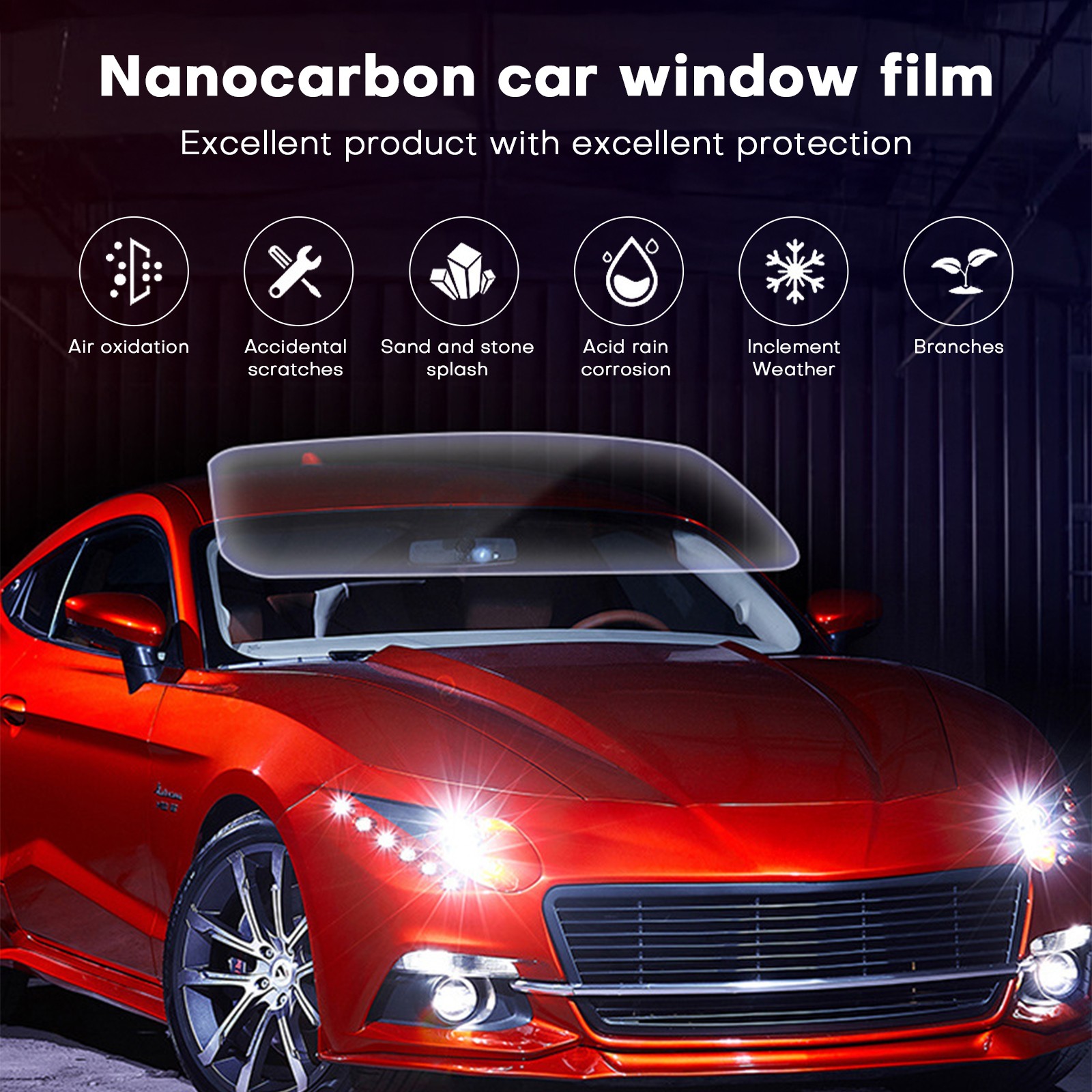 Nano Carbon Window Tint Film 5% 20% 35% VLT Enhanced Privacy Heat Blocking Roll