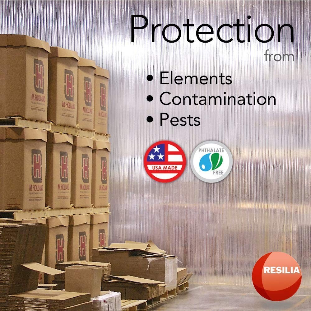Durable PVC Strip Curtain – 8″w x 96″l for Temperature Control & Pest Prevention
