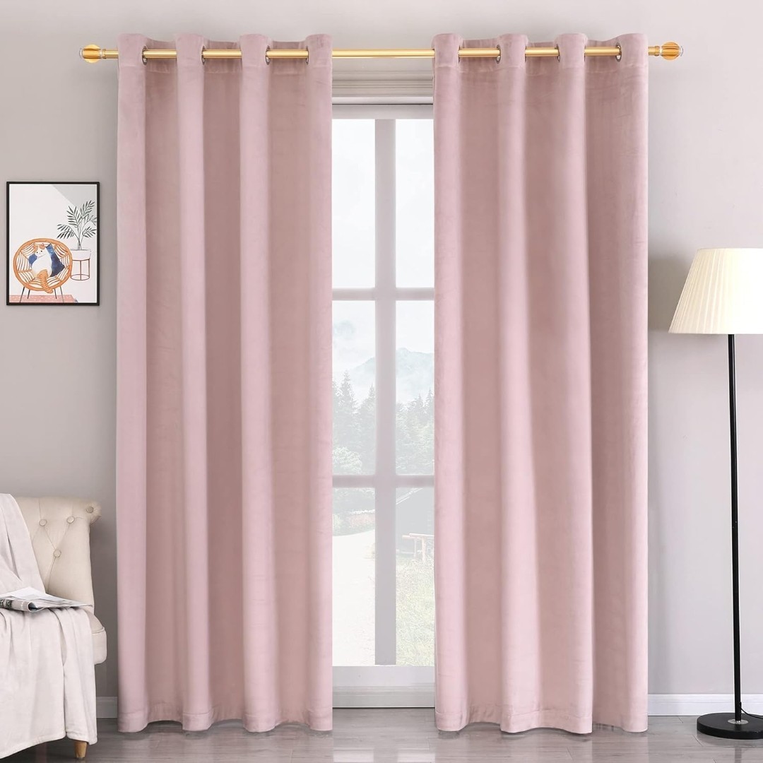 Super Soft Luxury Velvet Curtains for Living Room Light Blocking Velvet Curtain