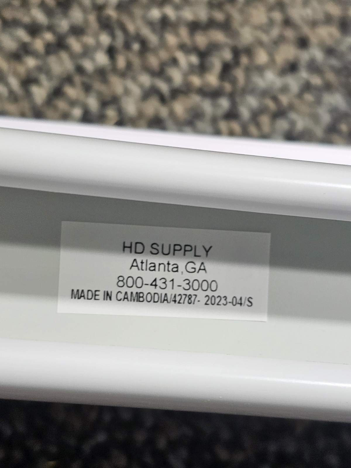 (QTY 2)Champion 221593 1 In. Vinyl 33.5 In. X 64 In. Room Darkening Blind, White