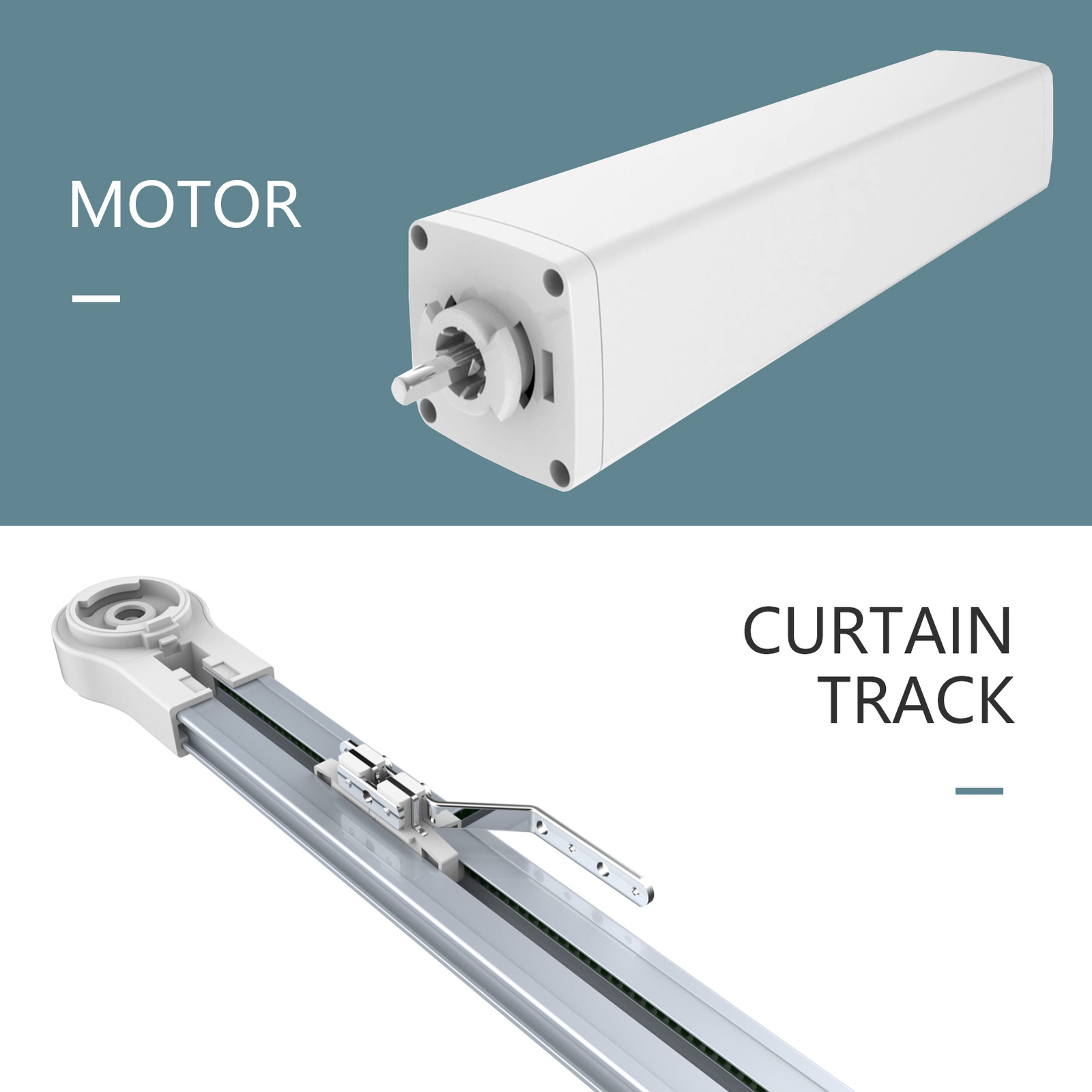 87″-244″ Motorized Curtain Track Motor Automatic Curtain Driver Wifi Remote