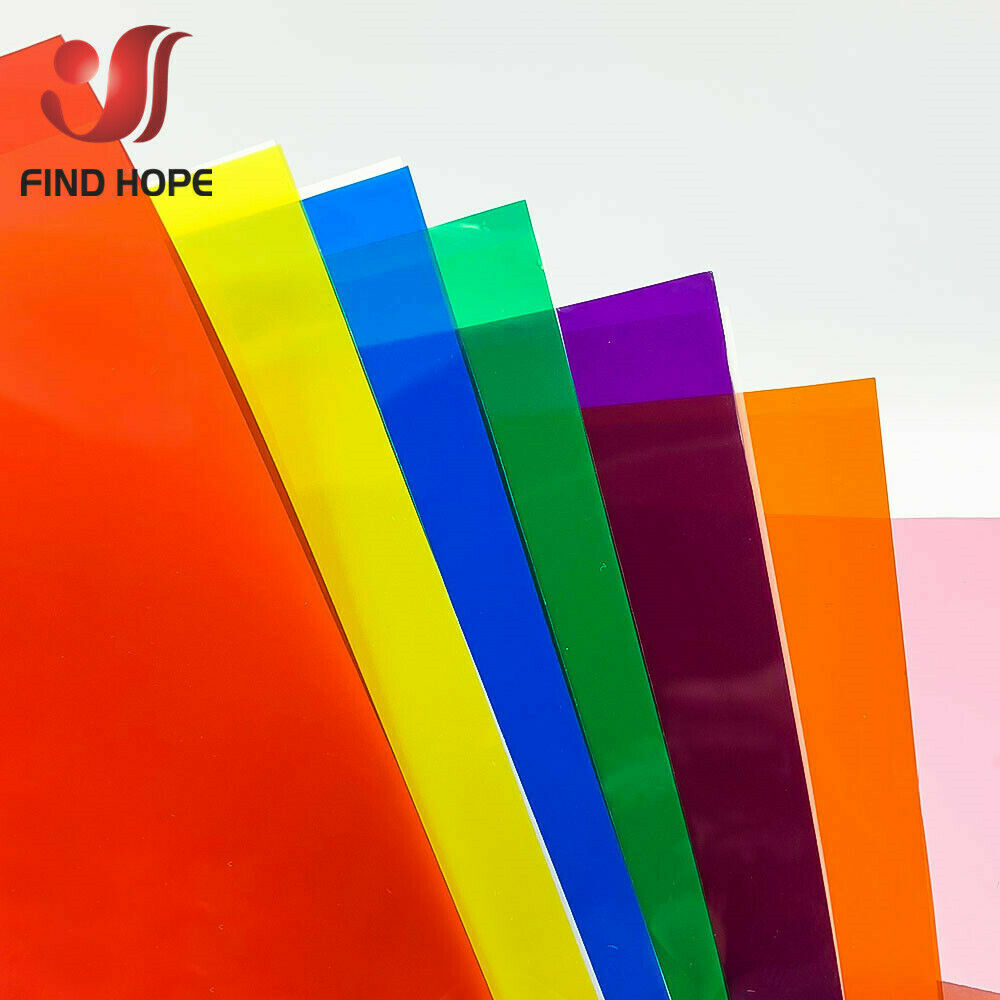 A4 Transparent Window Film Color Solar Tint Selfadhesive Stain Glass Decor Vinyl
