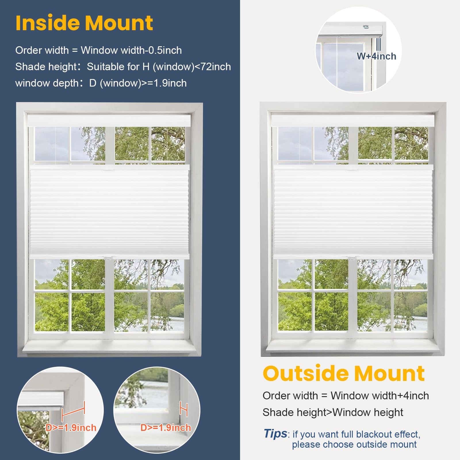 Sunfree Top Down Bottom Up Cellular Blindscellular Shades Blackout Honeycomb